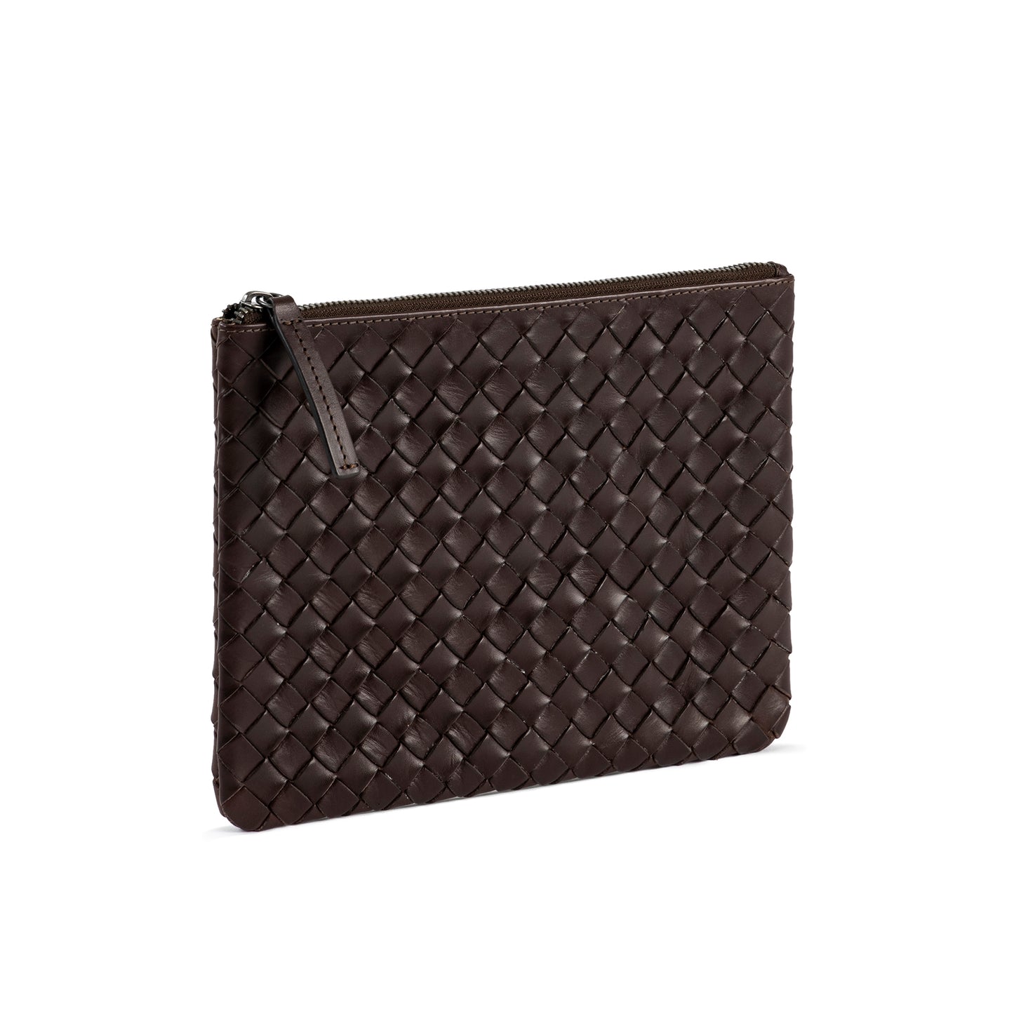 ÄSTAD Braided Pouch Darkbrown