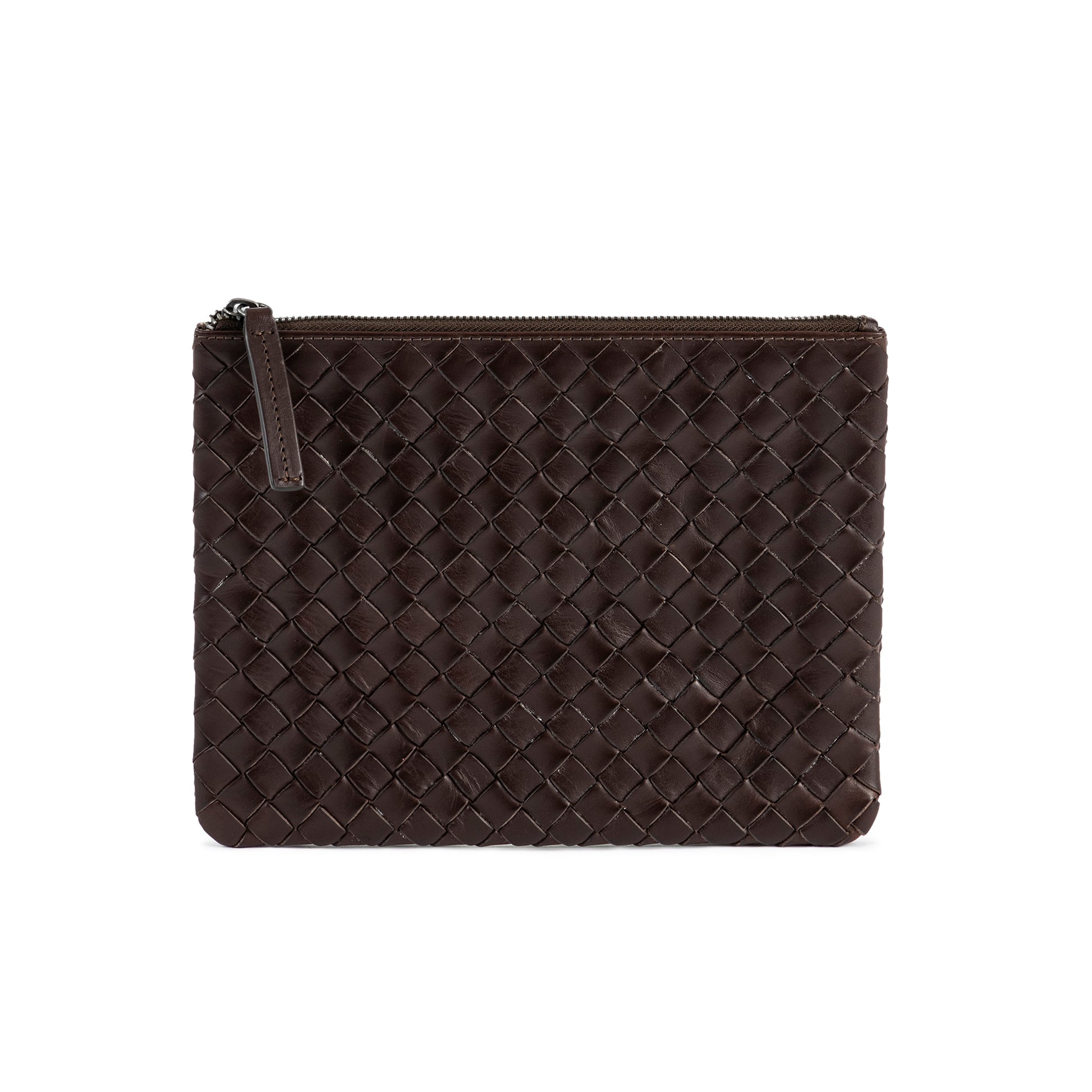 ÄSTAD Braided Pouch Darkbrown