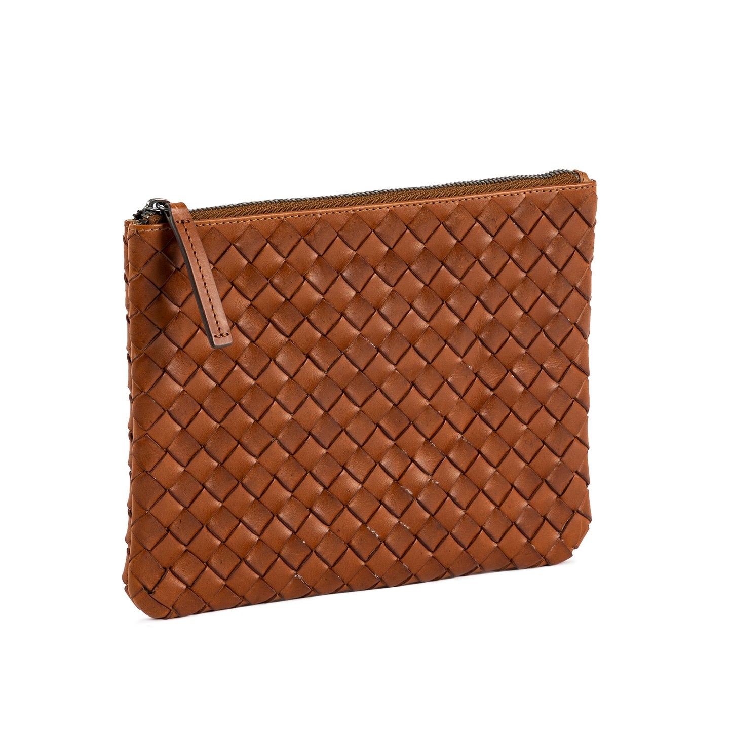 ÄSTAD Flätad pouch, Tan