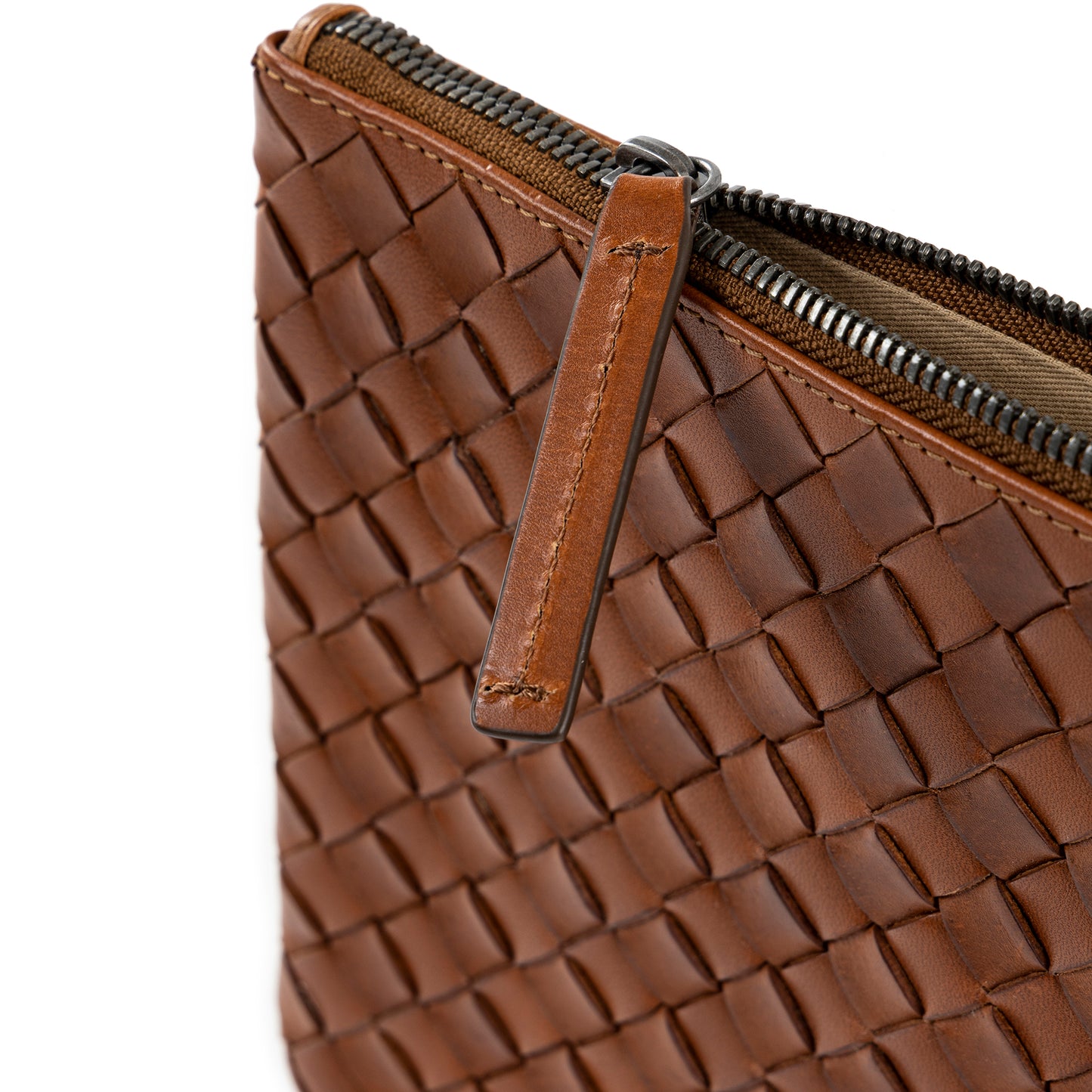 ÄSTAD Flätad pouch, Tan