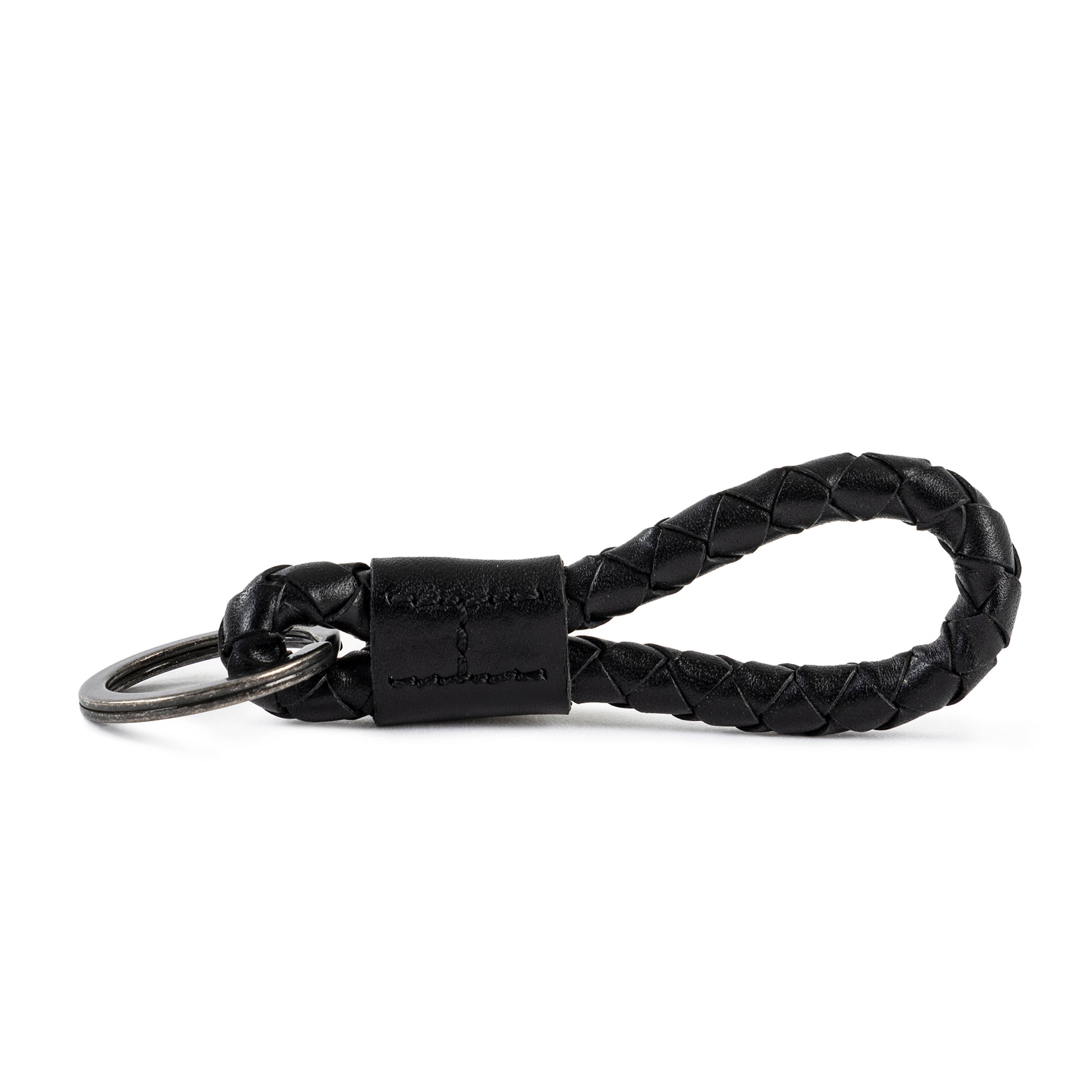 Morup Braided Keyring Black