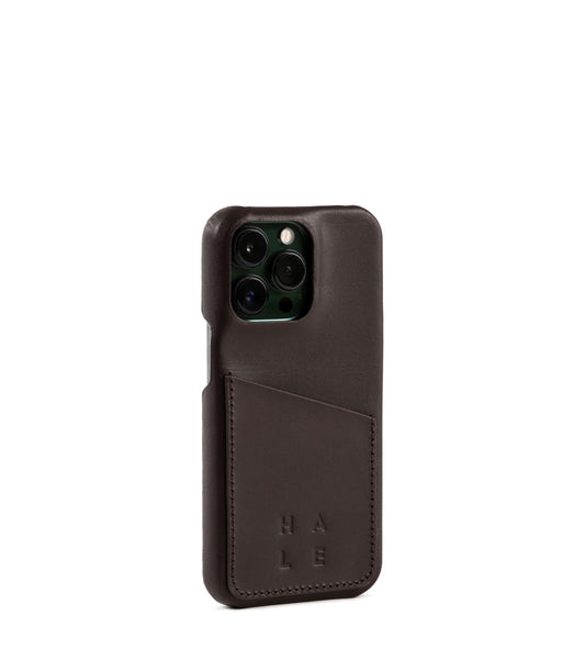 BASTENA IPhone wallet case 14 Pro Darkbrown