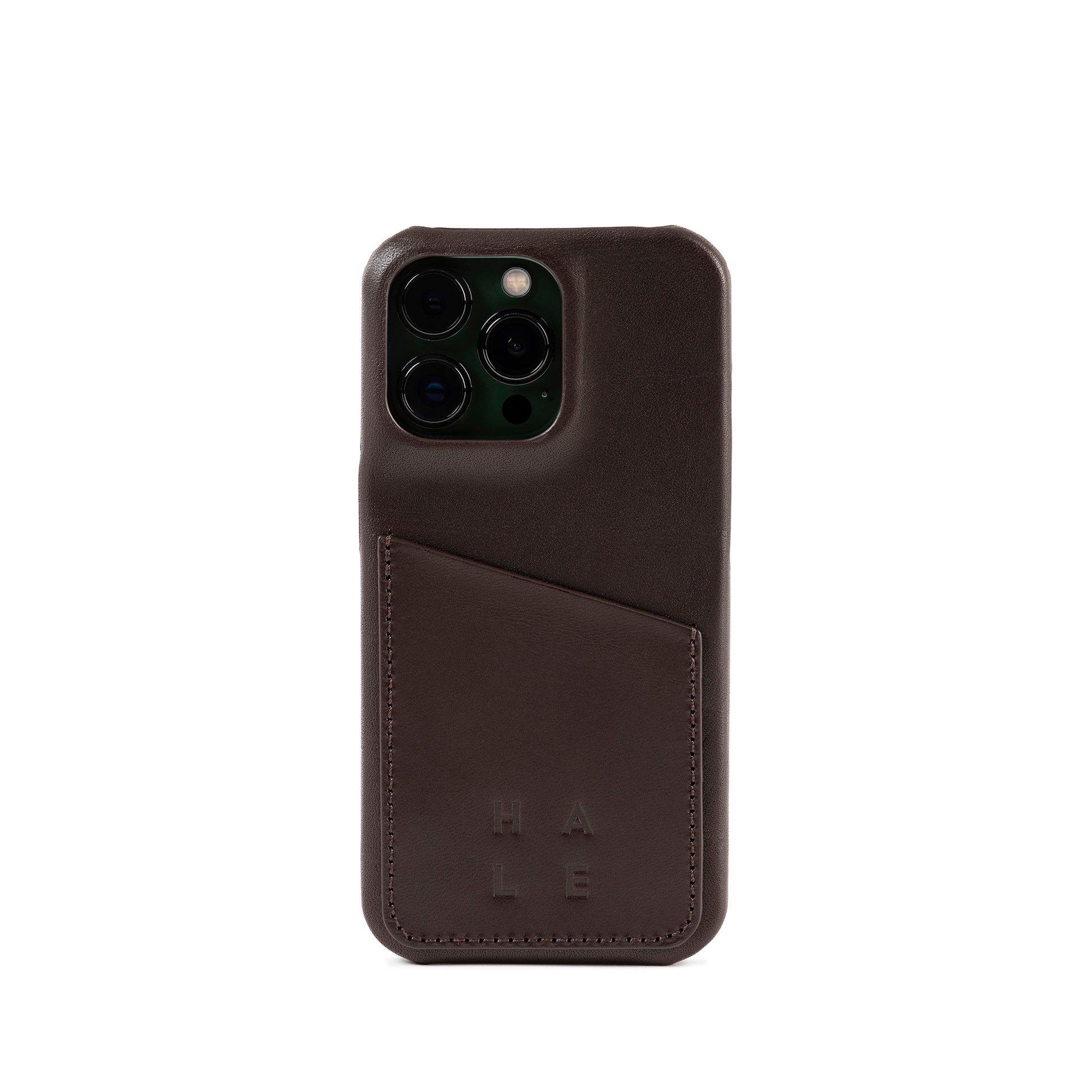 BASTENA IPhone wallet case 14 Pro Darkbrown