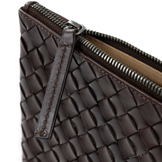 ÄSTAD Braided Pouch Darkbrown