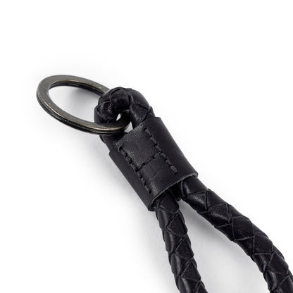 Morup Braided Keyring Black