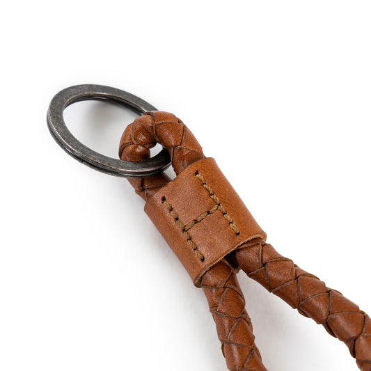 Morup Braided Keyring Tan