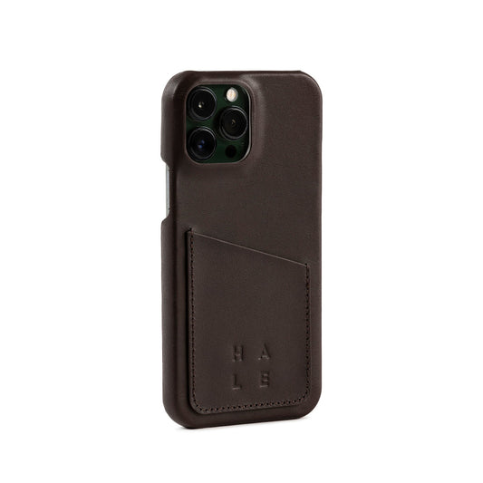 HISHULT IPhone wallet case 13 Pro Max Darkbrown
