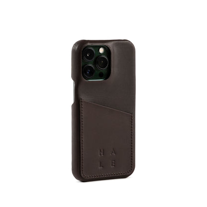 BASTENA IPhone wallet case 14 Pro Darkbrown