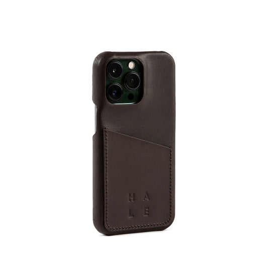 BASTENA IPhone wallet case 14 Pro Darkbrown